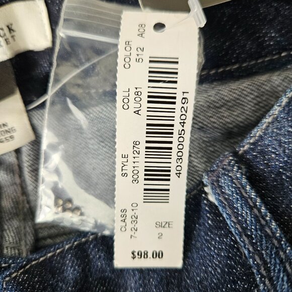 White House Black Market Womens Blanc 2R Universal Fit Bootcut Blue Jeans Classy - Picture 11 of 12